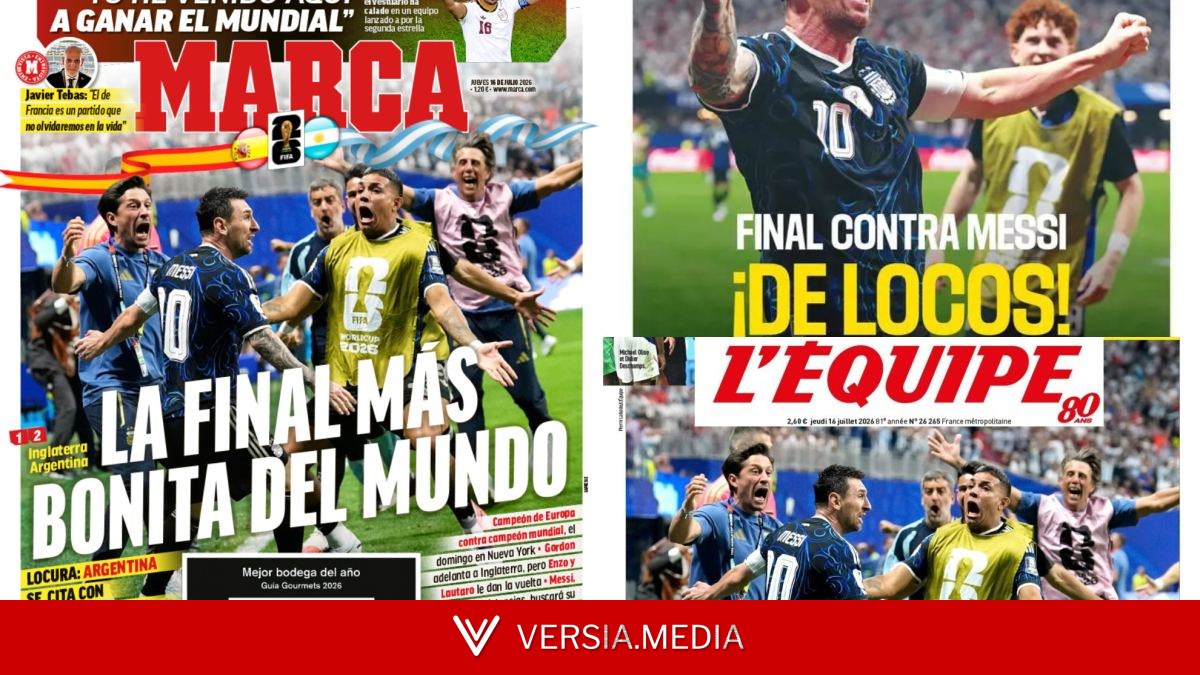 Portadón de Olé para la final más bonita del mundo<br>