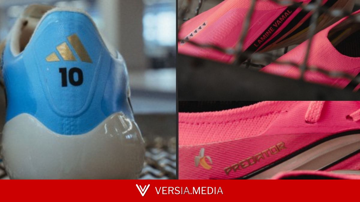 Botas con mensaje: las tres fechas de Messi, las dos banderas de Lamine, un plátano en el pie de Pedri... — Sport | Versia.media