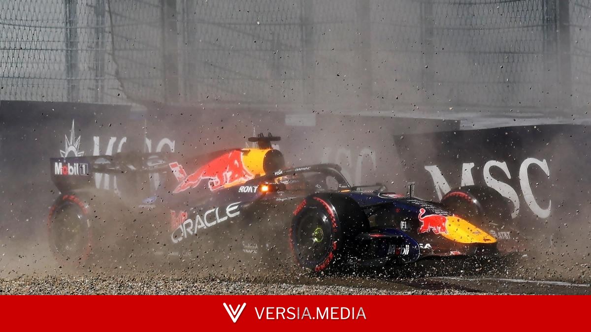 Un accidente de Verstappen pone patas arriba la clasificación