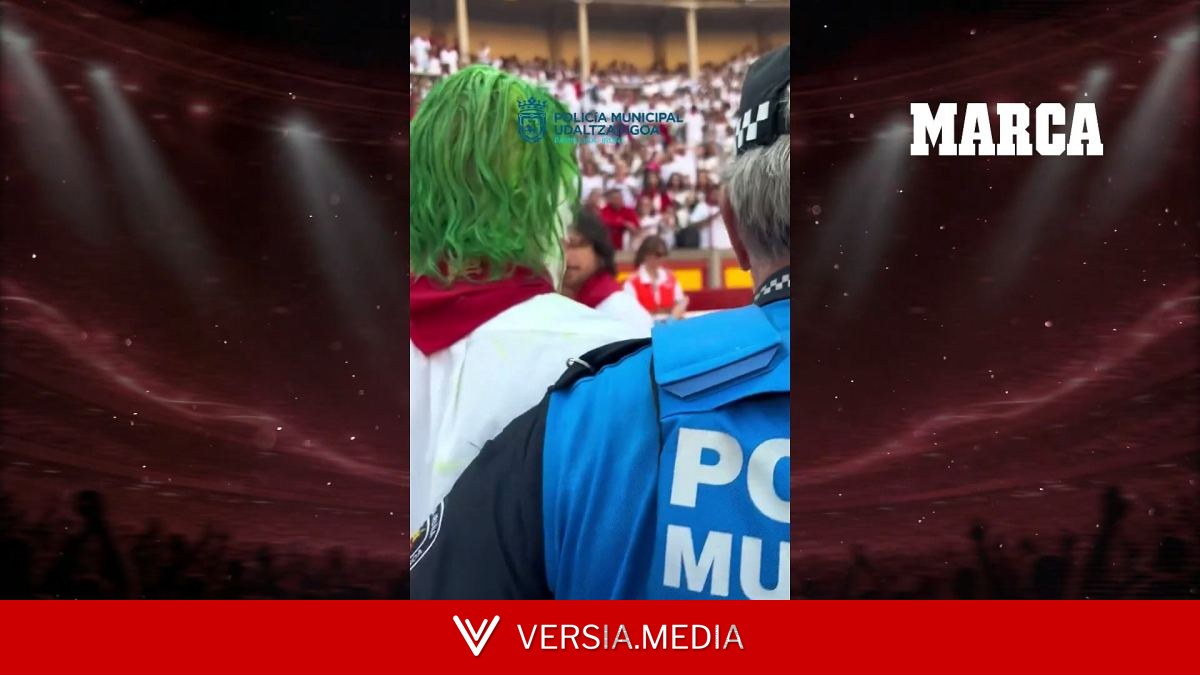 Detenido el 'Joker de Pamplona' durante el quinto encierro de San Fermín