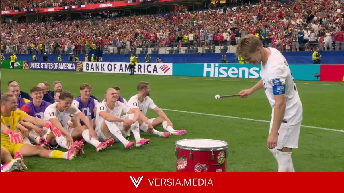 Así ruge la afición noruega: ¡Convirtieron el estadio en un drakkar vikingo!