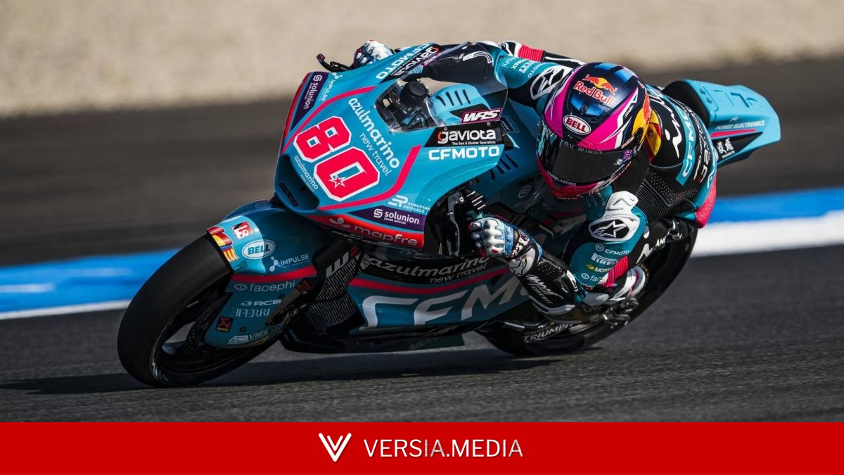 David Alonso bate a Manu González en un final brutal en Moto2