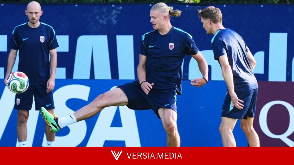 Enorme expectación para ver a Haaland en la previa de su duelo con Mbappé