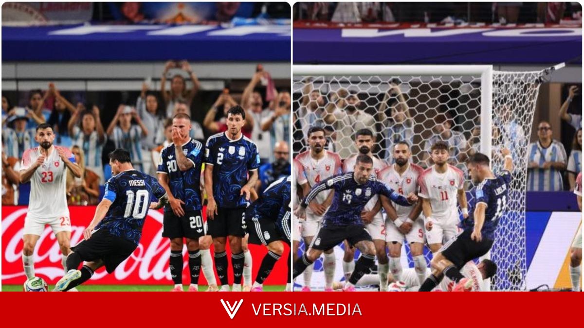 Messi y Lo Celso dejan dos joyas a balón parado