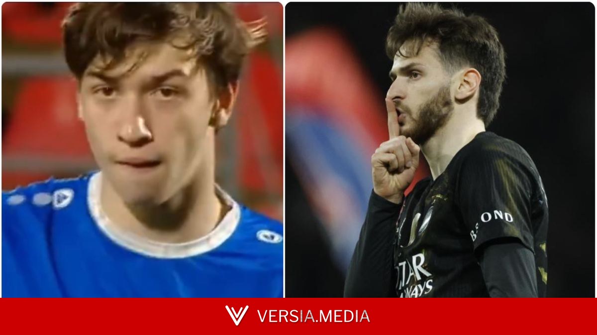 El hermano pequeño de Kvaratskhelia debuta como titular en Europa... y es un calco de él