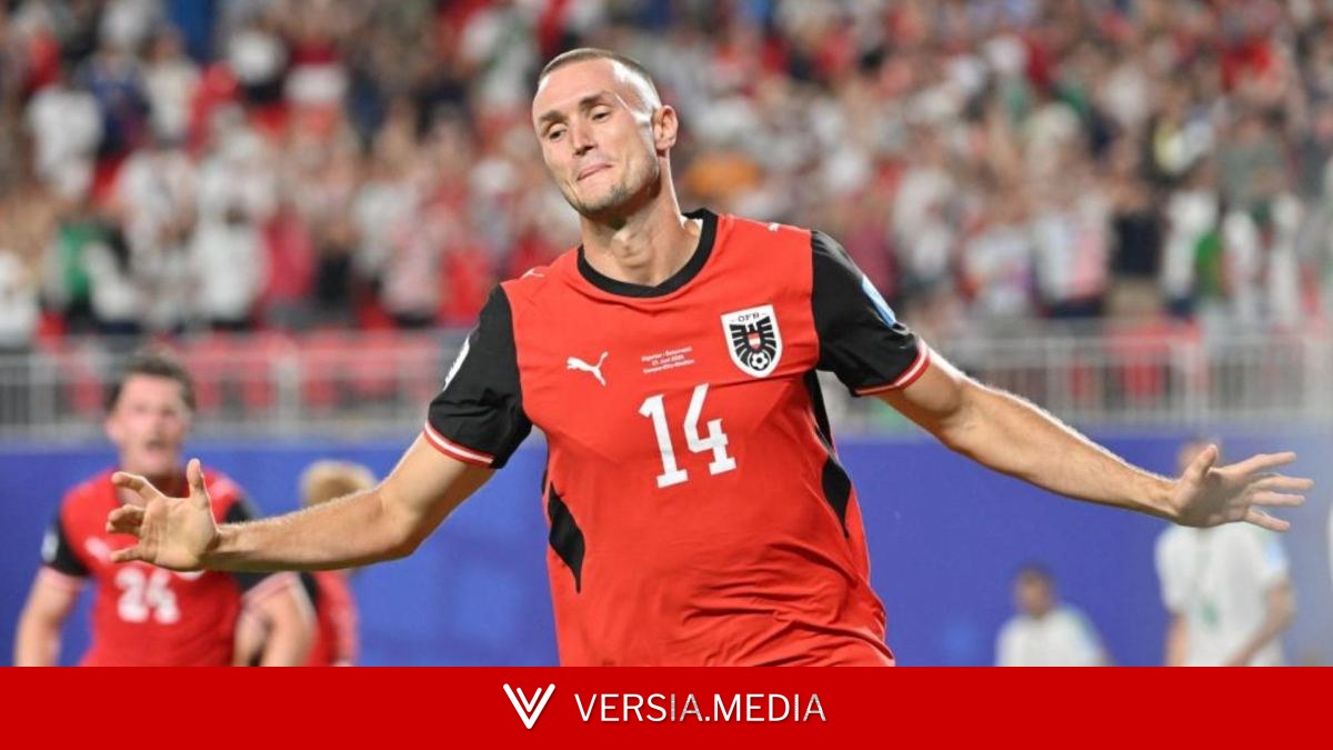 Gol de Kalajdžić (3-3) en el Argelia 3-3 Austria