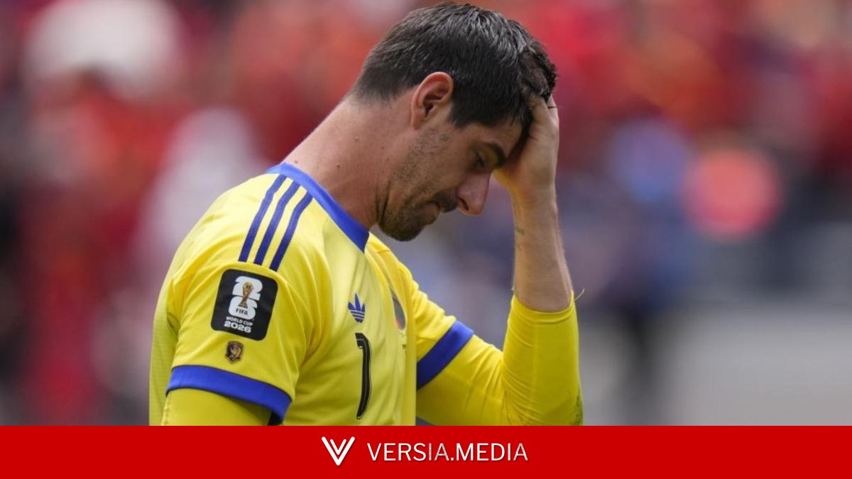 Courtois se lesiona... y se derrumba<br>