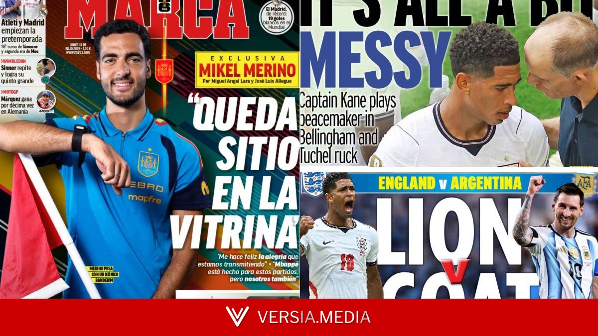 Genial portada en Inglaterra: el león contra la cabra
