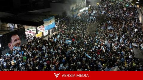 La locura del pueblo argentino con la remontada de su selección