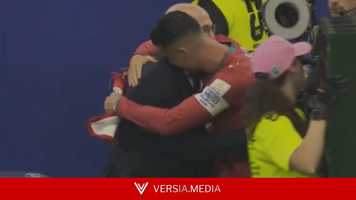 El abrazo de De la Fuente con Cristiano: "Admiro sus valores"<br>