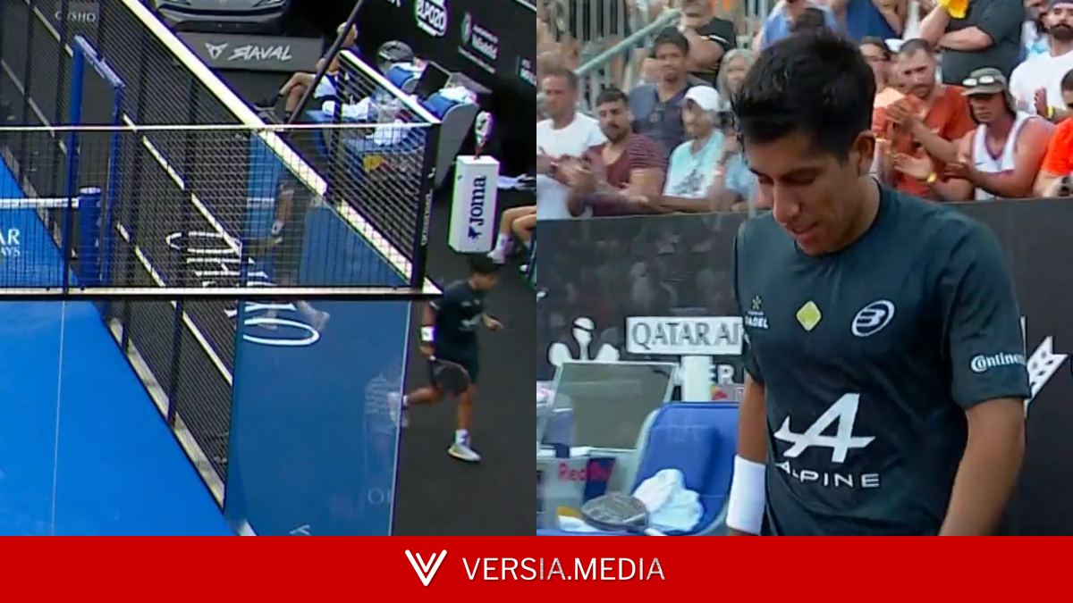 El momento que congeló al pádel: Chingotto se marchó vomitando de un partido